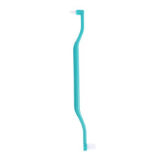 Monobundle toothbrush double-sided, curved, turquoise